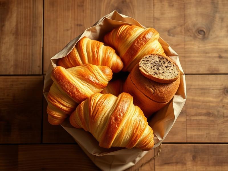 Surprise bag of croissants and sourdough from The Daily Crumb bakery